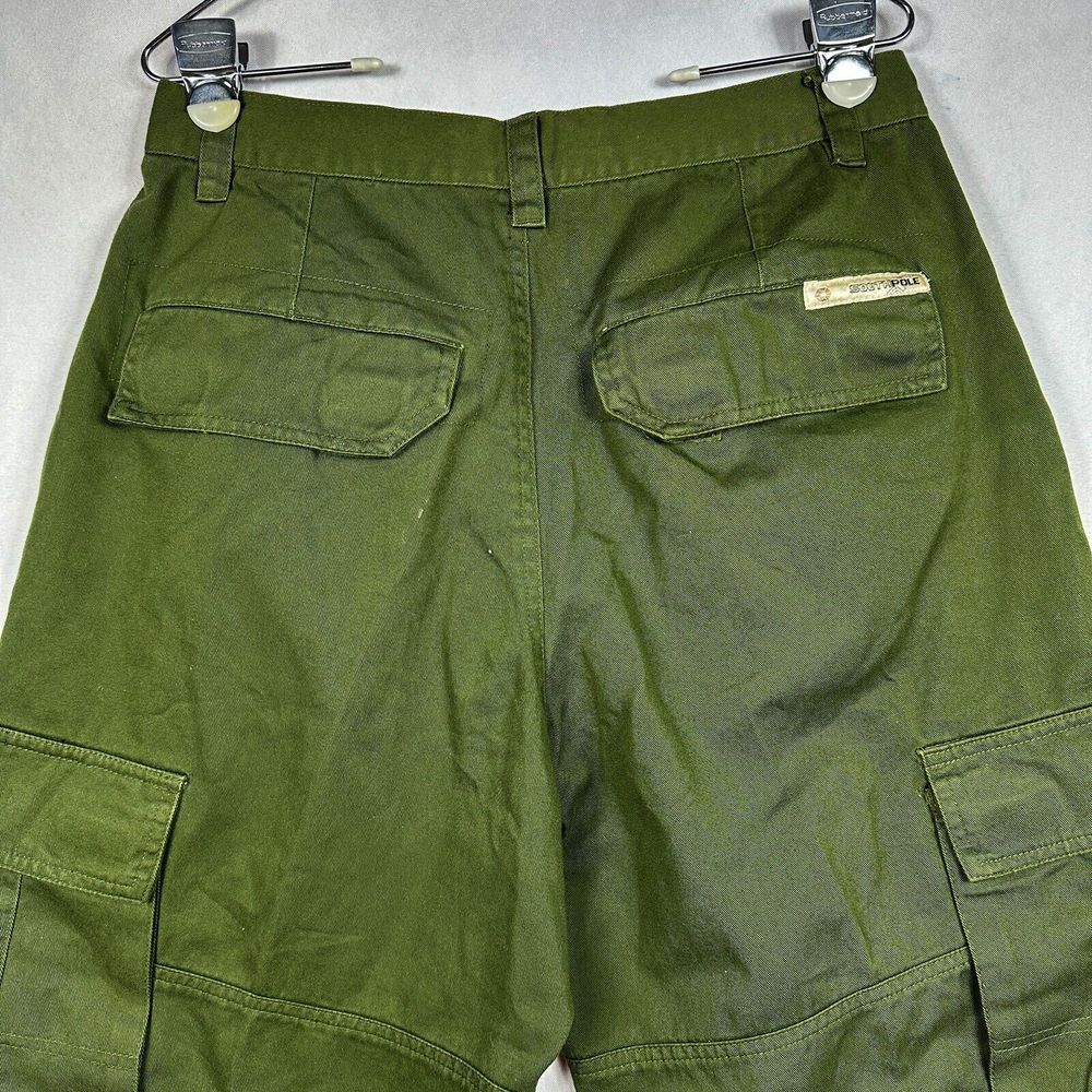 SOUTHPOLE Vintage Mens Utility Cargo Pants 32 x 30 Military Green 82628 - Picture 9 of 13